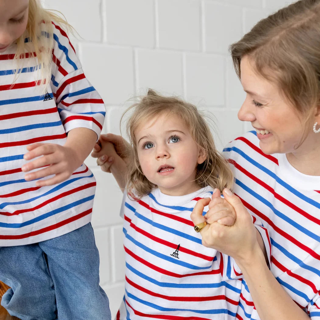 Matchande T-shirt för mamma och barn, tillgängliga i vuxen-, barn- och bebisstorlekar