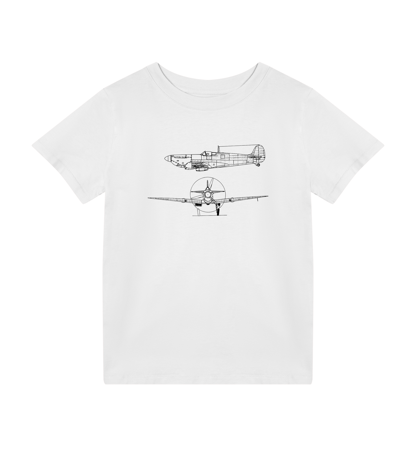 Matchande T-shirt med flygplansmotiv - förälder, barn och bebis