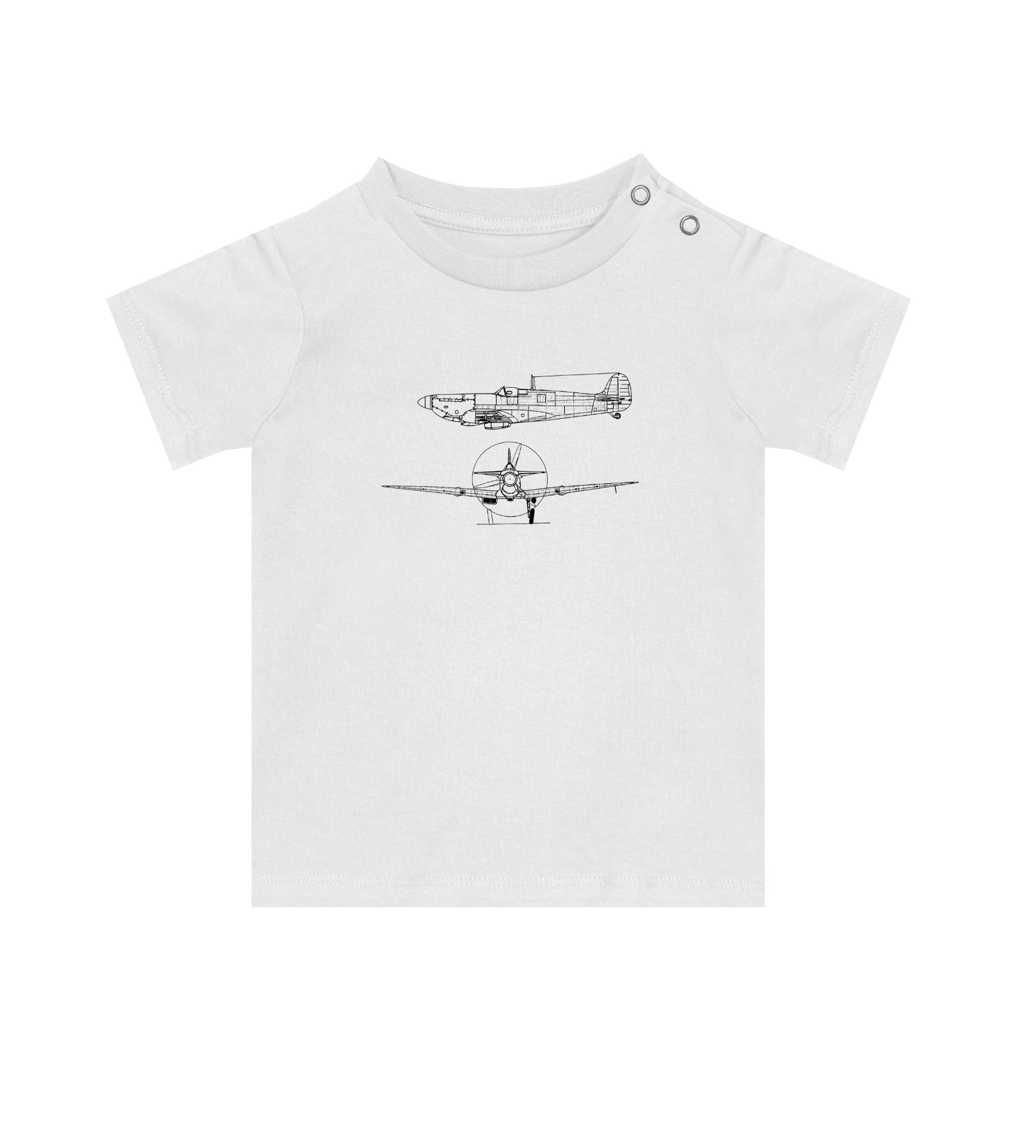 Matchande T-shirt med flygplansmotiv - förälder, barn och bebis